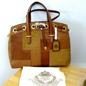 Ralph Lauren Leather Women's Purse In Brown New